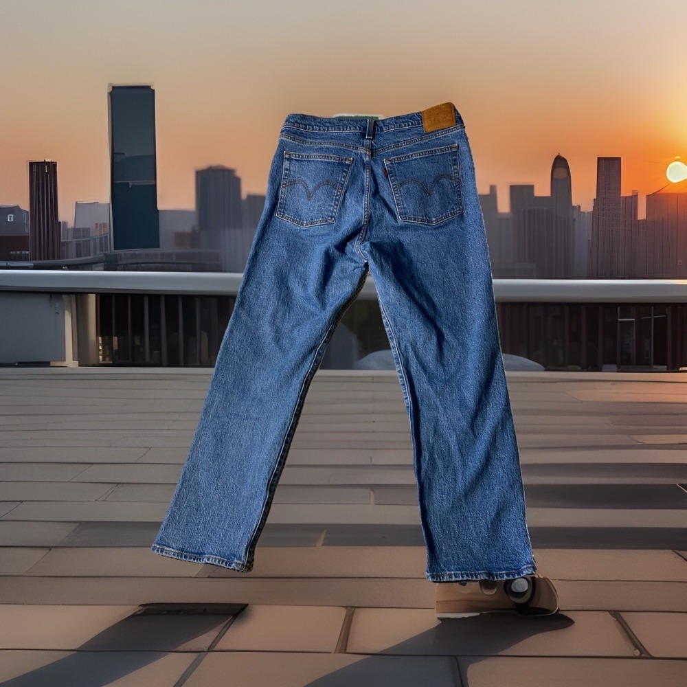 Levi's Wedgie Jeans in Classic Blue Denim